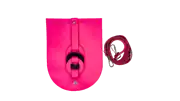 Halka Detaylı Deri Çanta Kapağı ve Askı Seti Pembe-Siyah 1