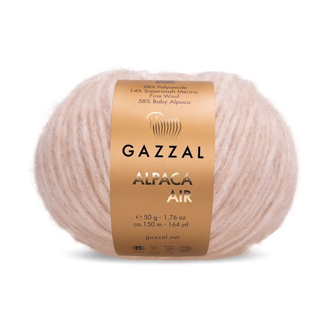Gazzal Alpaca Air Bej Örgü İpi 74