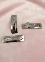 5 cm Dikdörtgen Metal Çıtçıt Toka Nikel Kaplama 50 adet 1