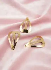 4 cm Kalp Metal Çıtçıt Toka Gold Kaplama 1