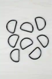 Metal D Çanta Askı Halkası 4 cm Füme 2