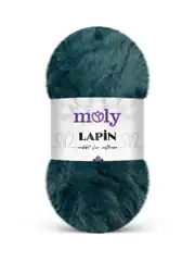 Moly Lapin 100 gr Petrol Yeşili Peluş Örgü İpi S505 1
