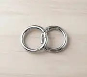 Metal Yaylı Çanta Halkası 3 cm Gümüş 2