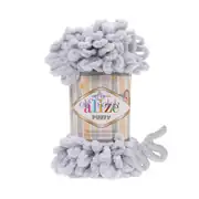 Alize Puffy 416 Gri Örgü İpi 1