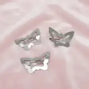 4 cm Kelebek Metal Çıtçıt Toka Nikel Kaplama 1