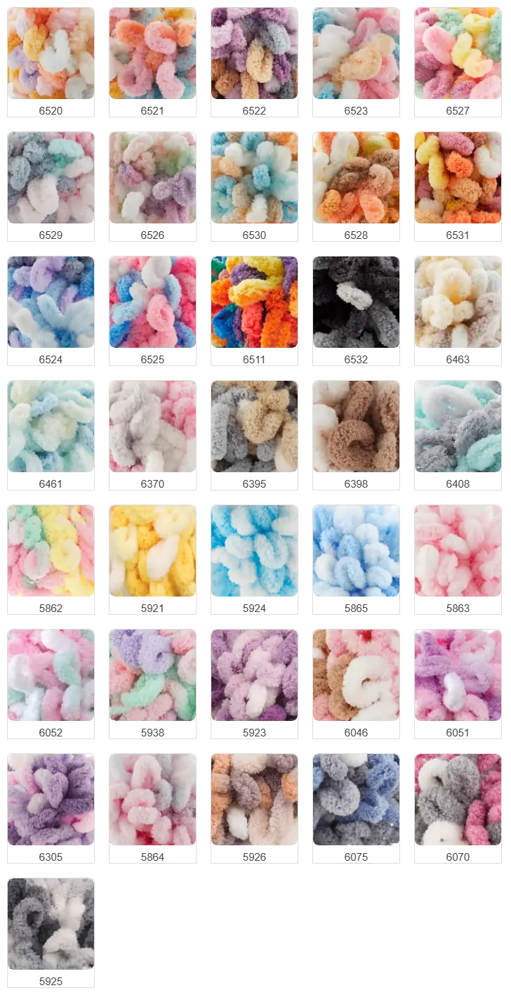 Alize Puffy Color 6051 Örgü İpi 4