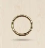 Metal Yaylı Çanta Halkası 4,5 cm Gold 1