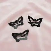 4 cm Kelebek Metal Çıtçıt Toka Siyah Kaplama 1