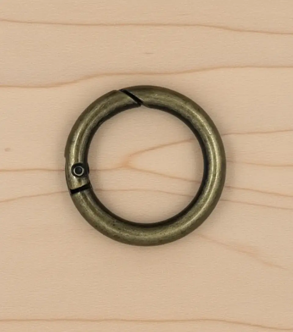 Metal Yaylı Çanta Halkası 2 cm Antik 2 Adet 3