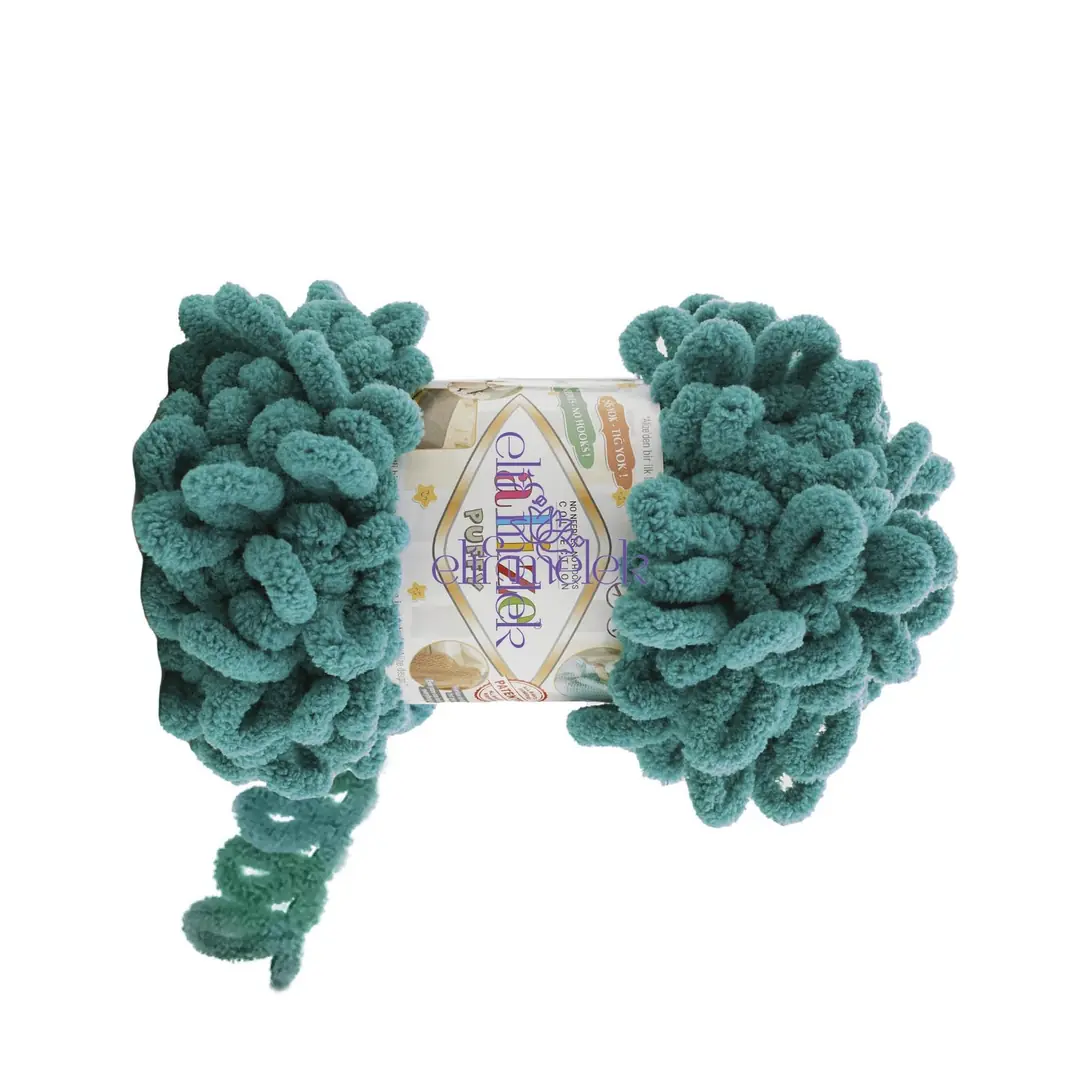 Alize Puffy 847 Zümrüt Örgü İpi 2
