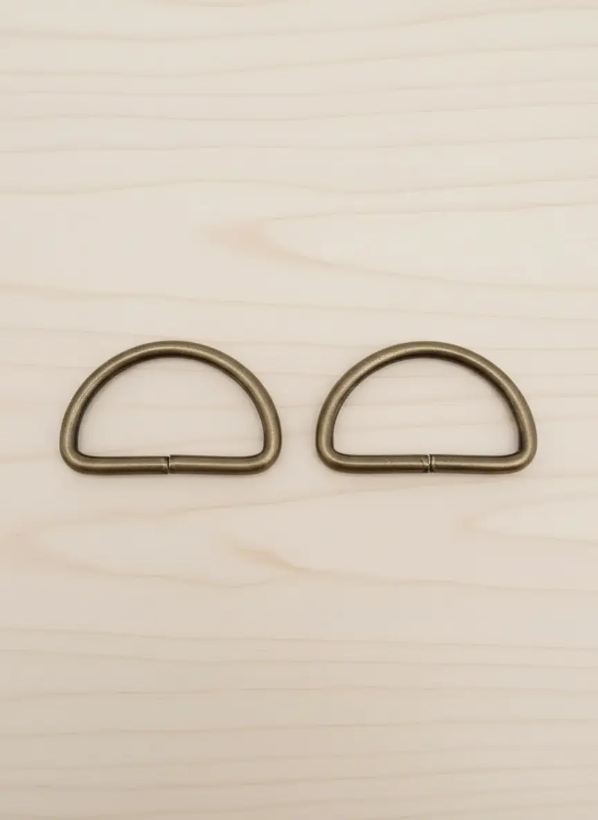 Metal D Halka 3,5 cm Antik-2 adet