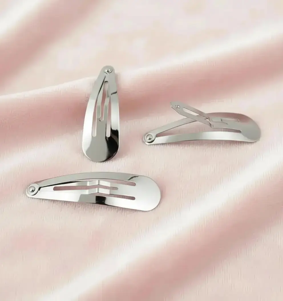 6 cm Sivri Metal Çıtçıt Toka Nikel Kaplama
