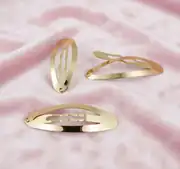 5 cm Oval Metal Çıtçıt Toka Gold Kaplama 1