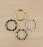 Metal Yaylı Çanta Halkası 4 cm Gümüş 4
