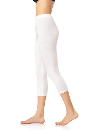 Kota 4005 Byn Capri Düz Tayt - Beyaz - Xxl Beden