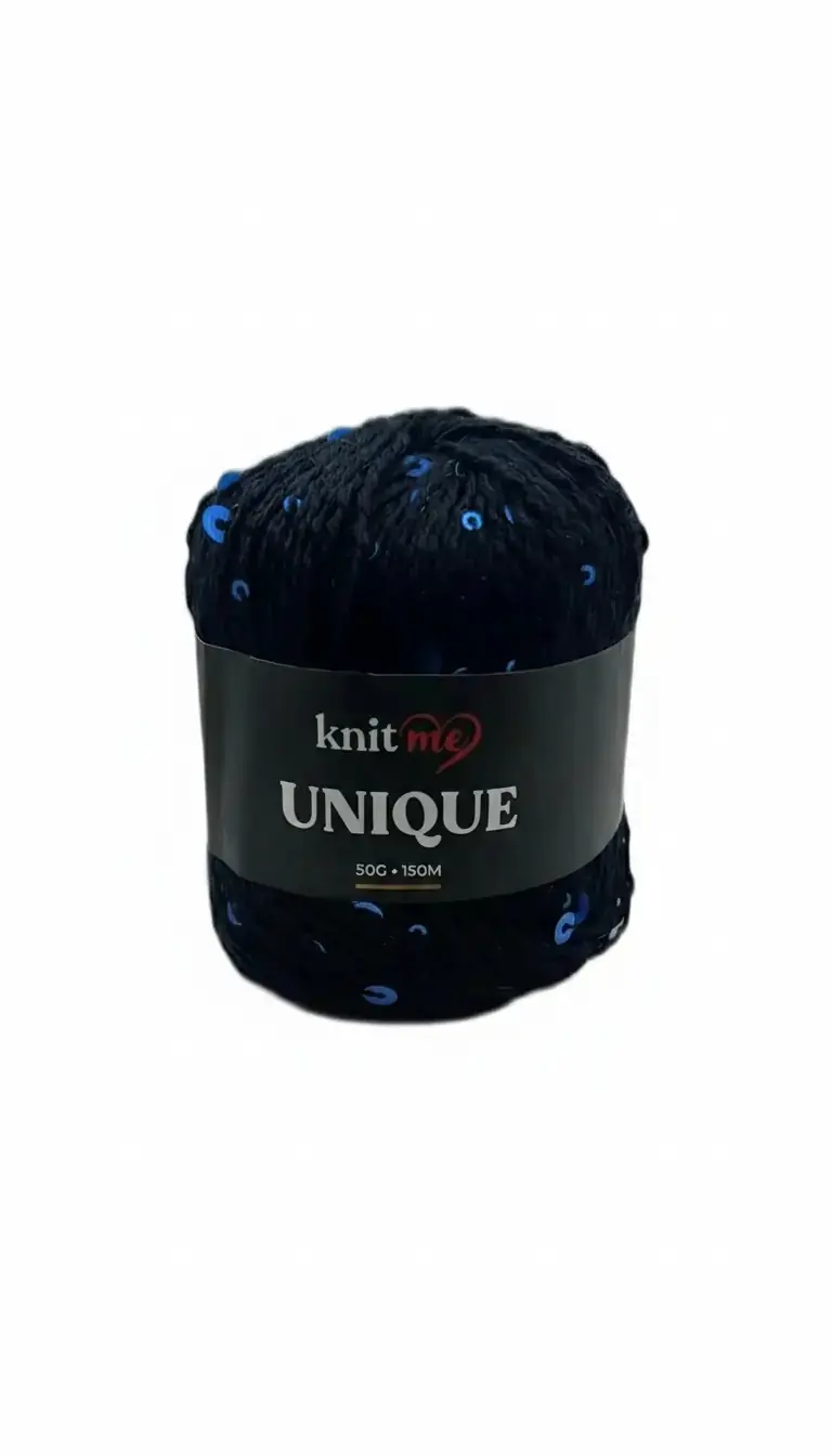 Knit Me Unique K09-Pamuklu Payetli Örgü İpi