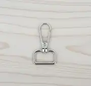 2 cm Yaylı Çanta Klipsi-Akrep Kanca Gümüş 1