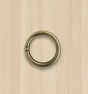 Metal Yaylı Çanta Halkası 4 cm Antik 1