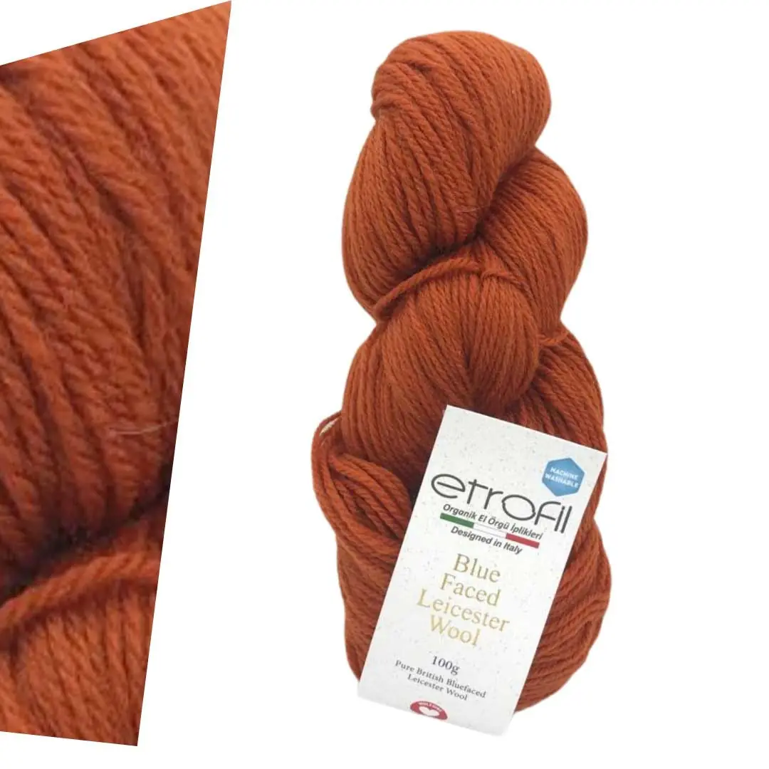Etrofil Blue Faced Leicester Wool-Orange