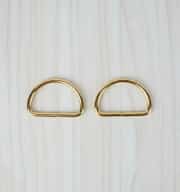 Metal D Halka 4 cm Gold-2 adet 2