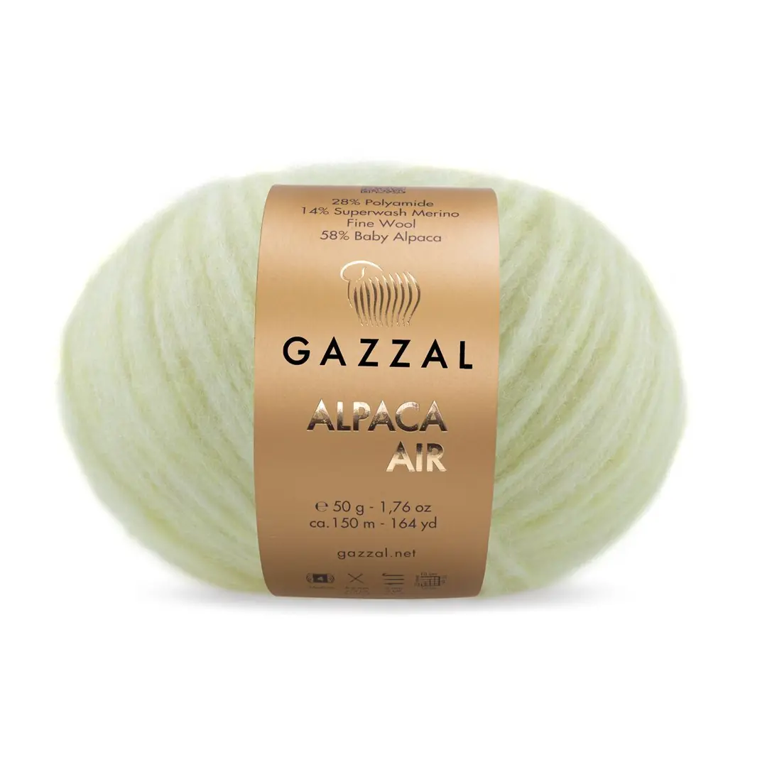 Gazzal Alpaca Air Açık Sarı Örgü İpi 91