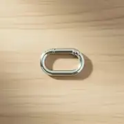 Oval Metal Yaylı Çanta Halkası 3 cm Gümüş 1