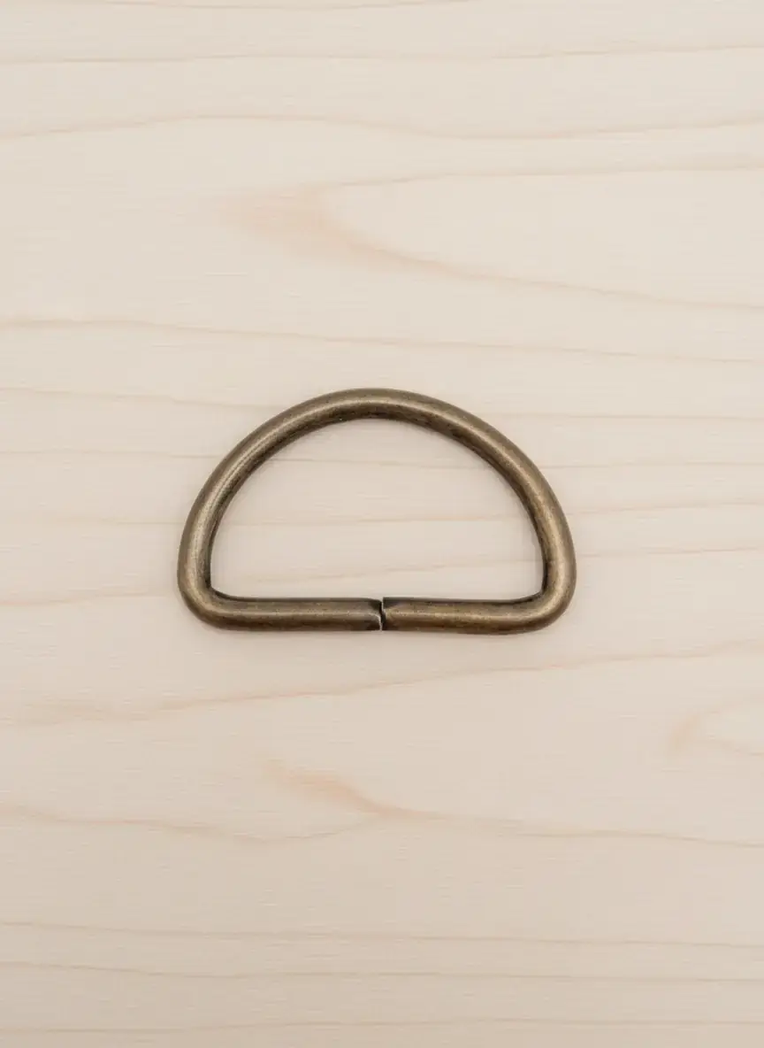 Metal D Çanta Askı Halkası 3,5 cm Antik