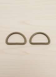 Metal D Halka 4 cm Antik-2 adet 2