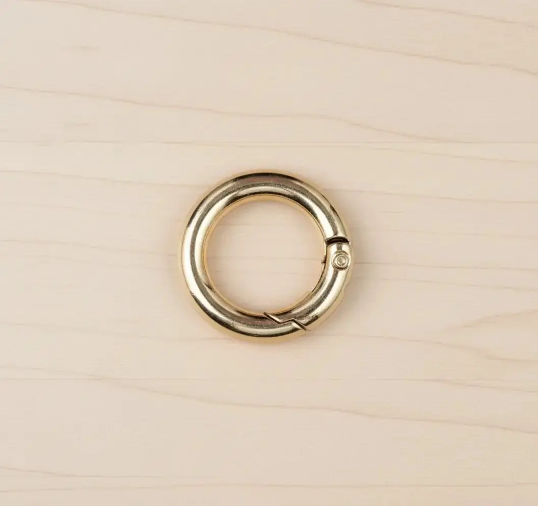 Metal Yaylı Çanta Halkası 2 cm Gold 2 Adet