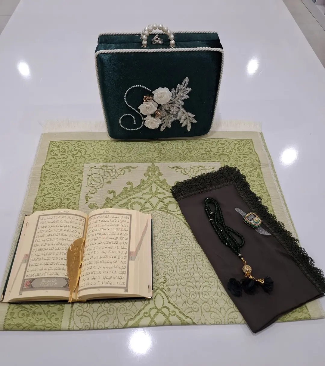 Kombin İncili Çantalı Set Model 3 3