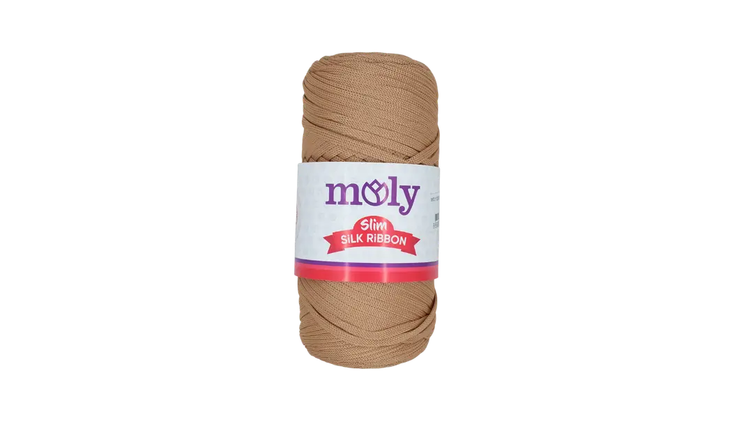 Moly Slim Silk Ribbon-032-Camel