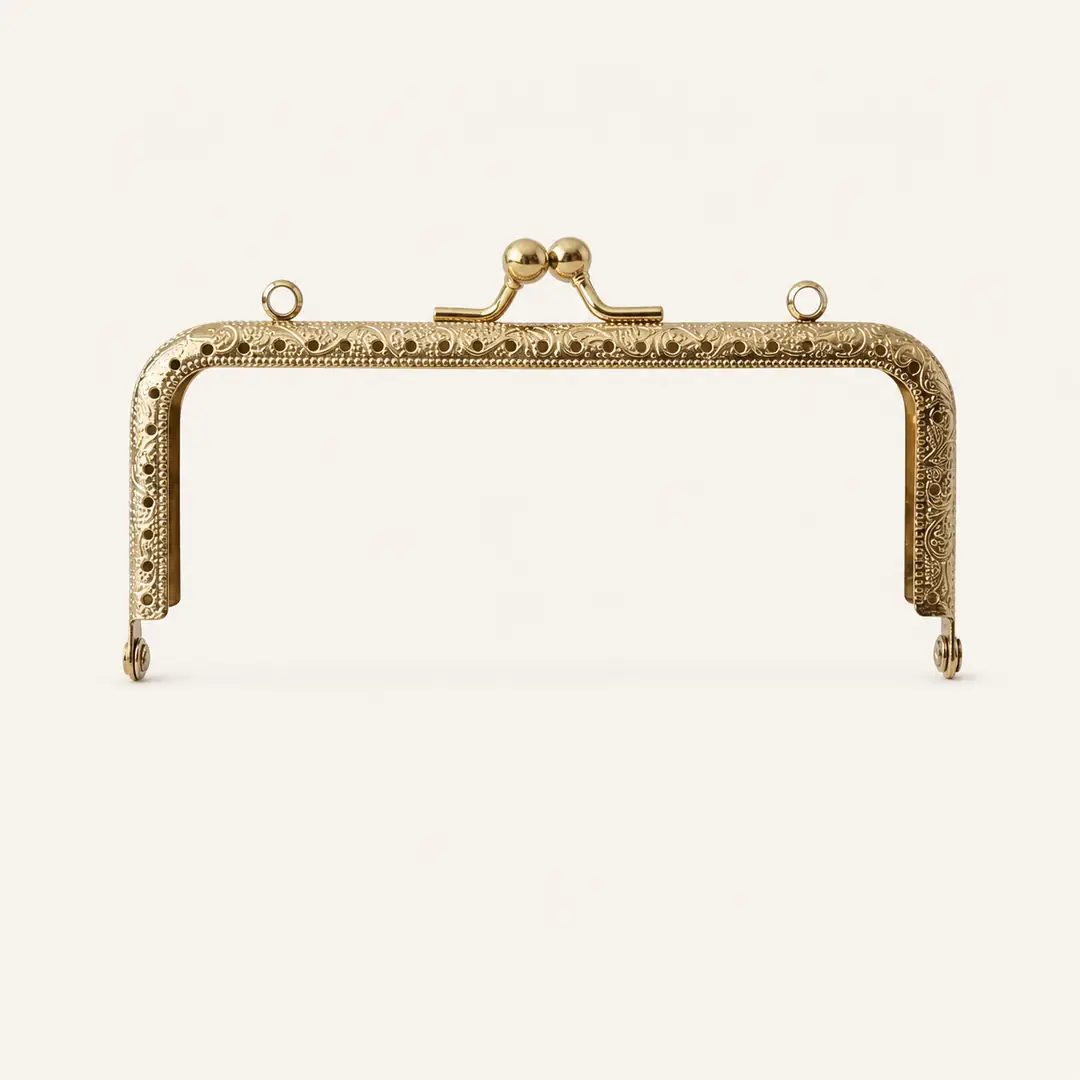 12,5 cm Kare Cüzdan Klipsi Gold