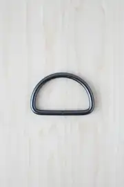 Metal D Çanta Askı Halkası 3,5 cm Füme 1