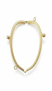 18 cm Çanta Klipsi Yuvarlak Gold 2
