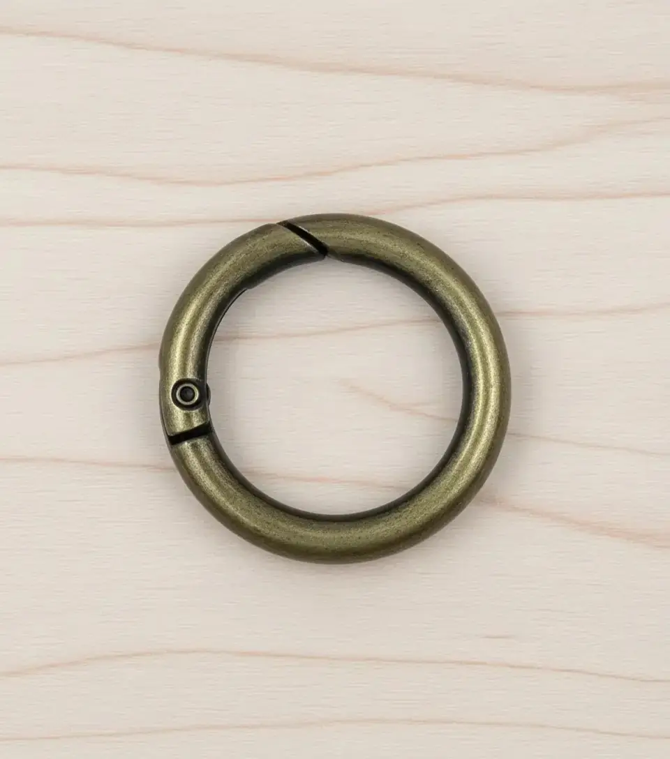 Metal Yaylı Çanta Halkası 3 cm Antik 2 Adet