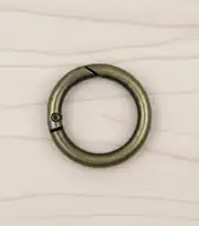 Metal Yaylı Çanta Halkası 3 cm Antik 2 Adet 1