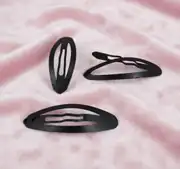 5 cm Oval Metal Çıtçıt Toka Siyah Kaplama 1
