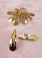 5 cm Sivri Metal Çıtçıt Toka Gold Kaplama 2