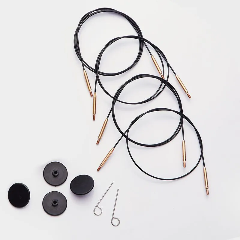 KnitPro 10644 Mor Swivel Kablo 56 cm To Make 80 cm / 32 IC needle