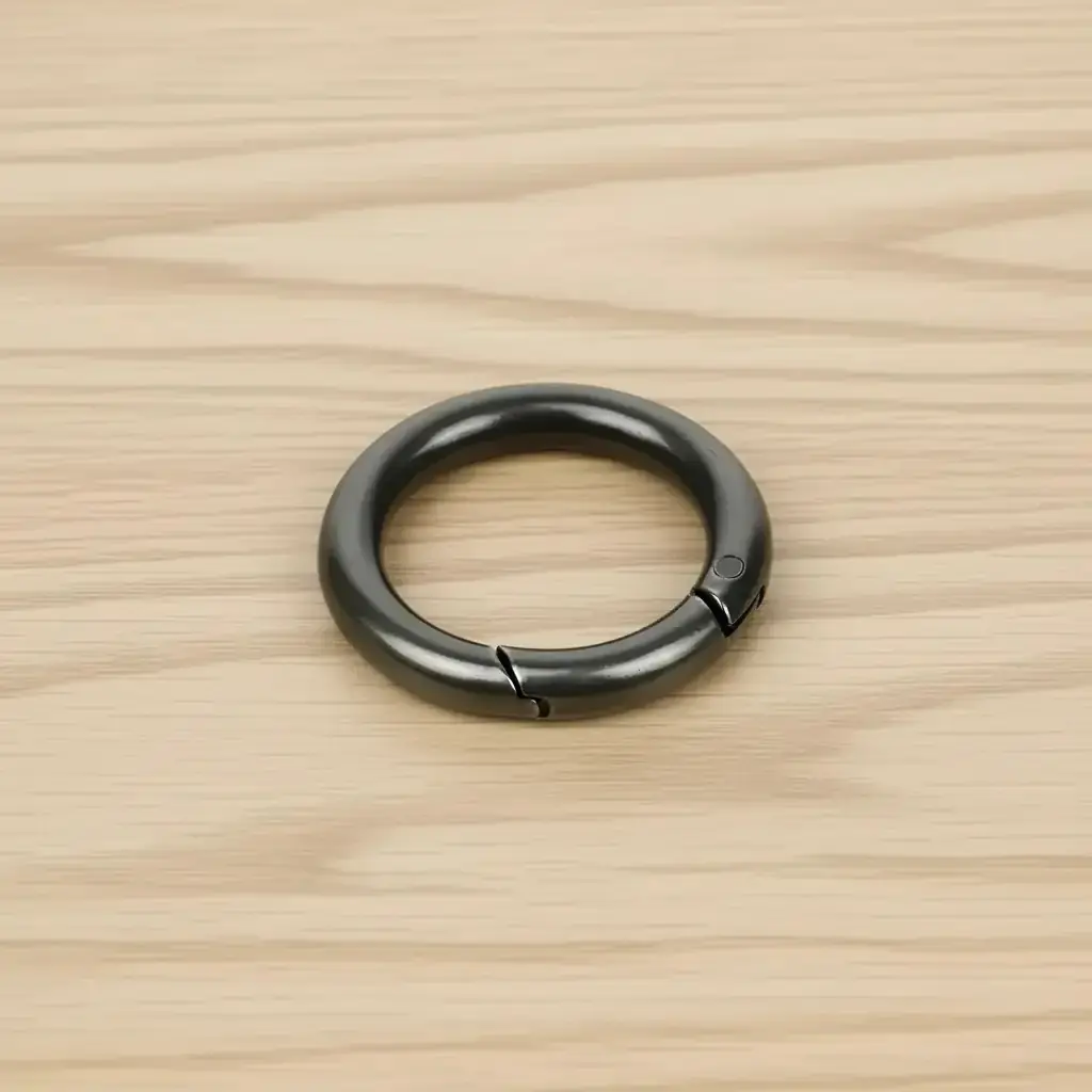 Metal Yaylı Çanta Halkası 2 cm Füme 2 Adet