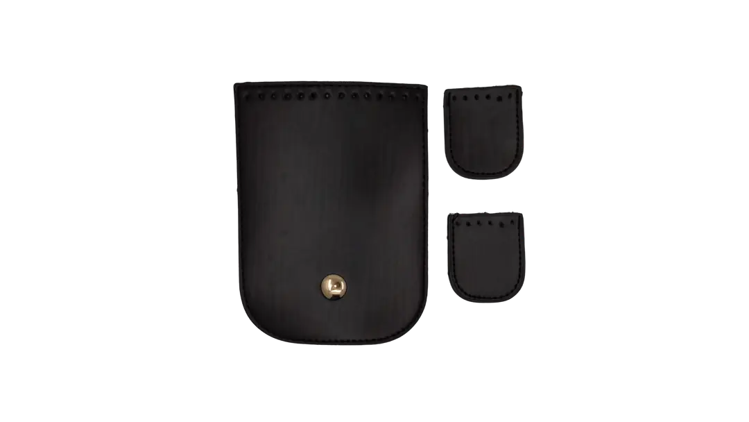 Parla Kit-Kulp ve Askılı Deri Çanta Yapım Seti-Siyah 4
