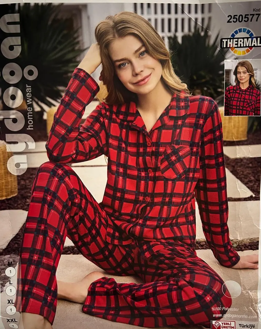 Aydoğan Kadın Termal O/A Pijama Takımı L Beden 250577