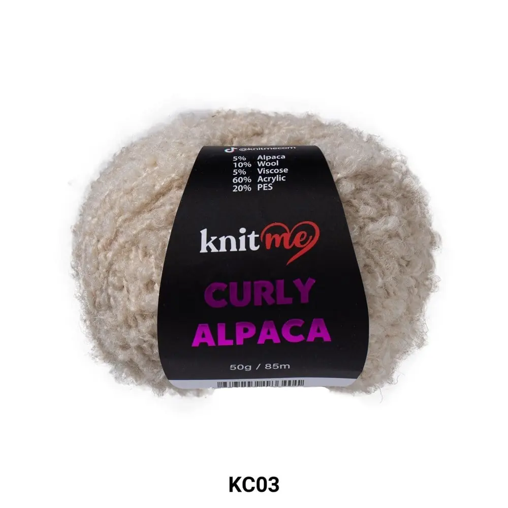 Knit Me Curly Alpaca Kc03