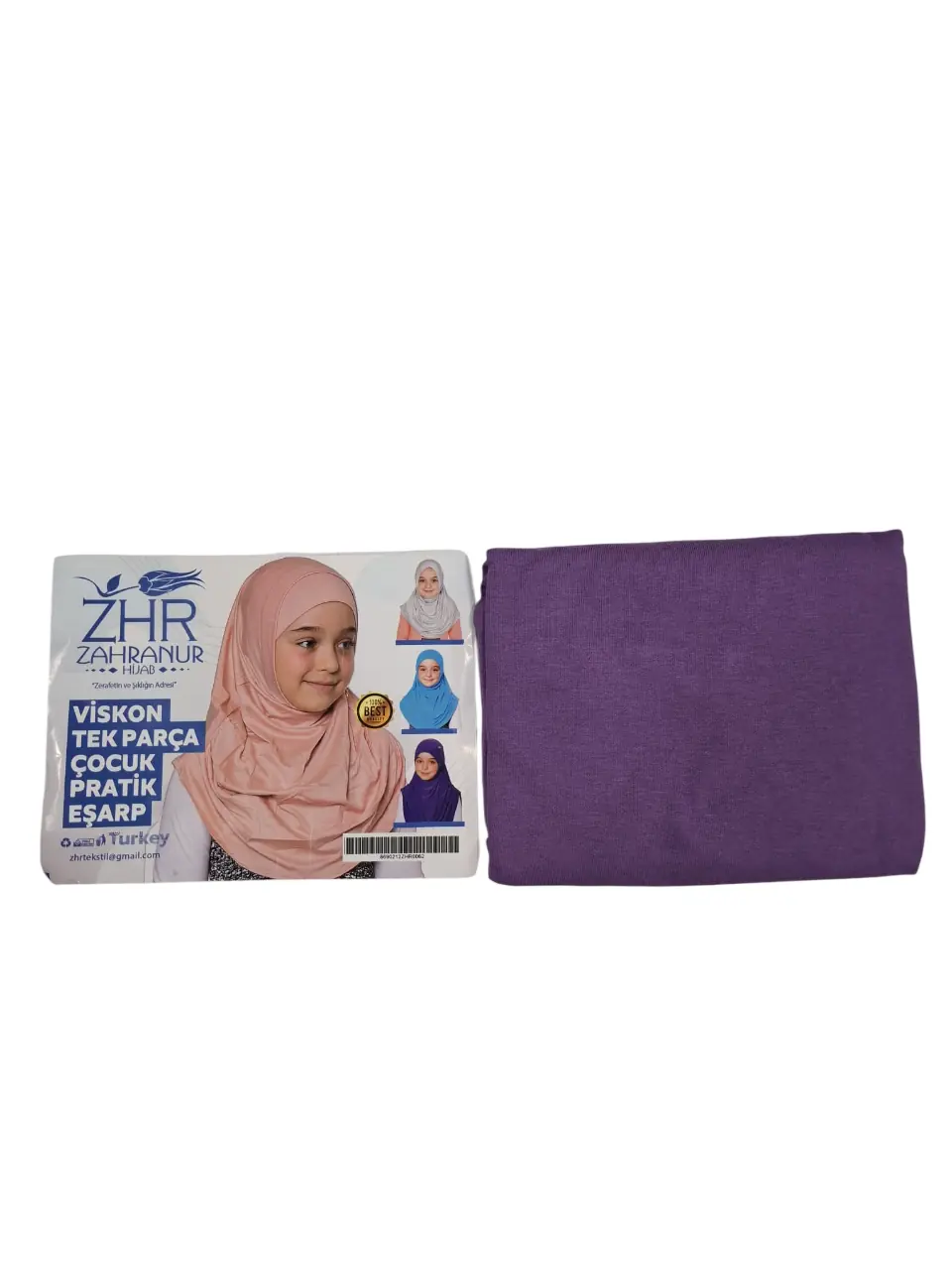 Zehranur Çocuk Viskon Pratik Eşarp Renk 1