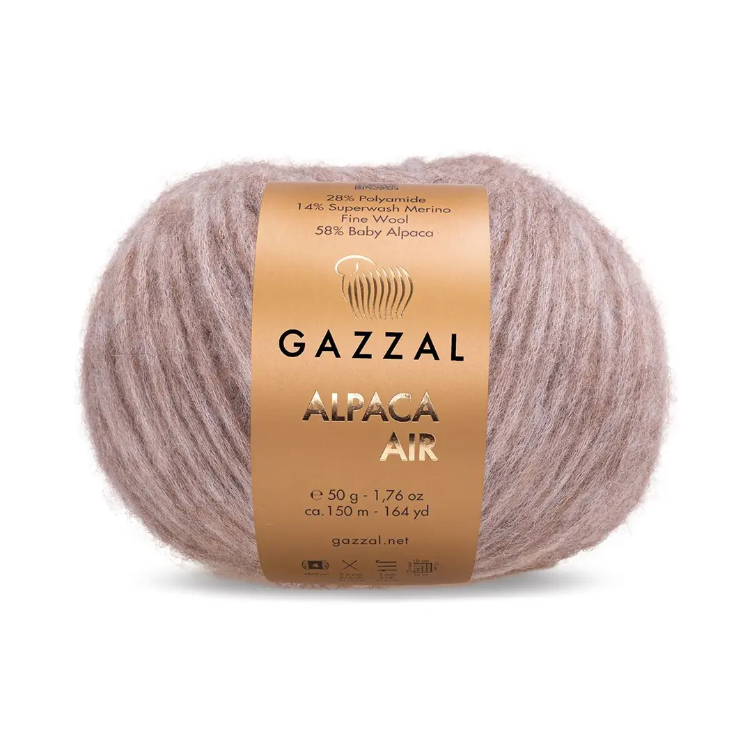 Gazzal Alpaca Air Koyu Bej Örgü İpi 73