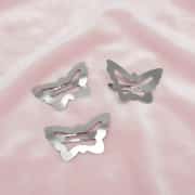 4 cm Kelebek Metal Çıtçıt Toka Nikel Kaplama 50 adet 1
