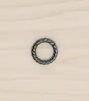 Metal Yaylı Burgu Çanta Halkası 2 cm Füme 1