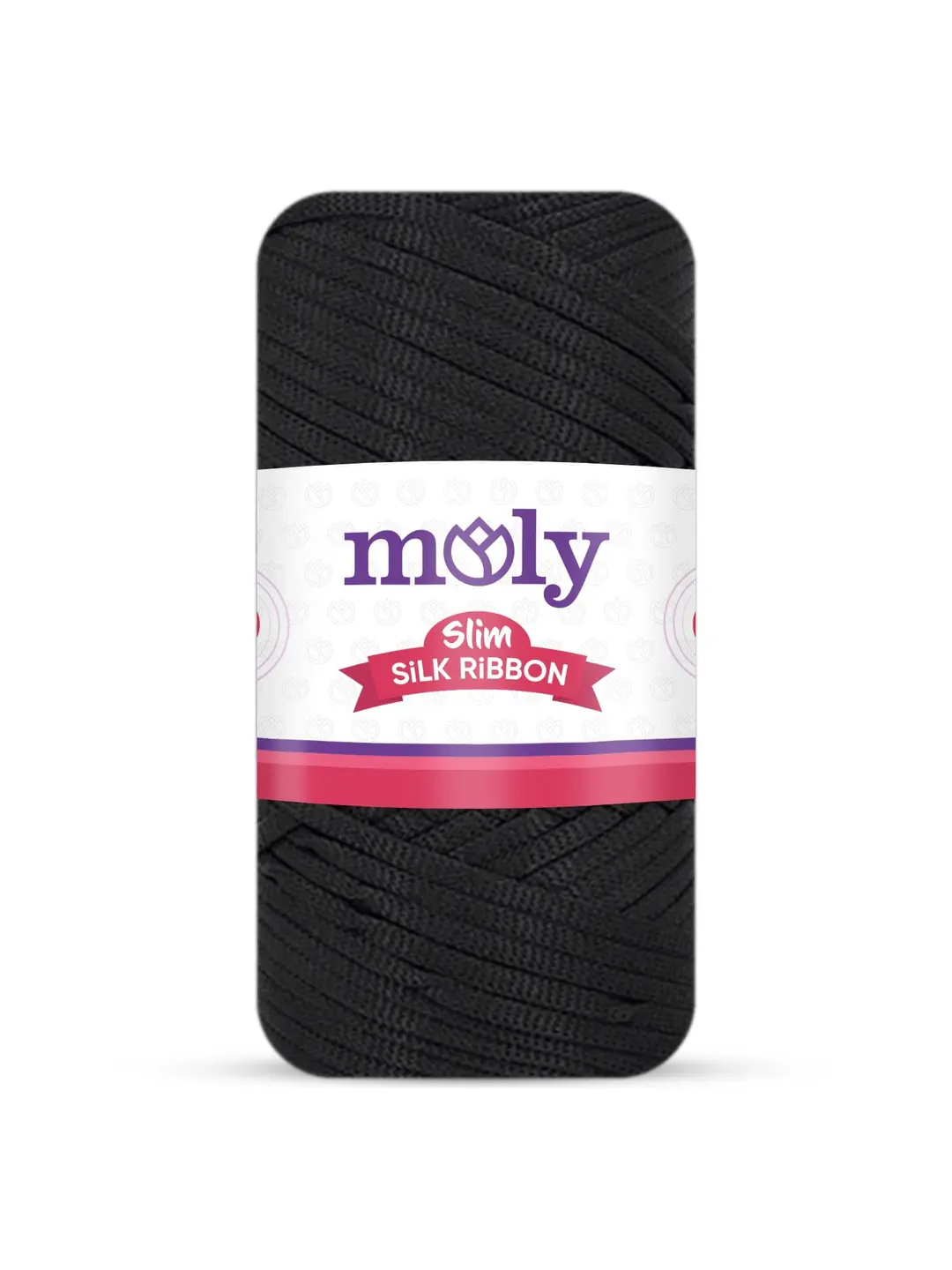 Moly Slim Silk Ribbon-Siyah