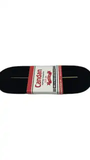 1,5 cm Yassı Lastik Siyah 2