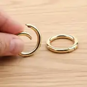 Metal Yaylı Çanta Halkası 2 cm Gold 2 Adet 4